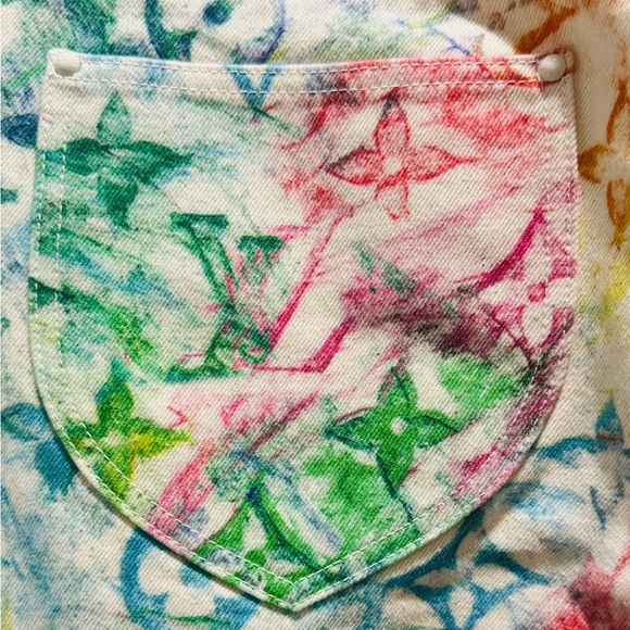 NWTS Louis Vuitton *RARE* Pastel Monogram Jeans - Picture 9 of 15
